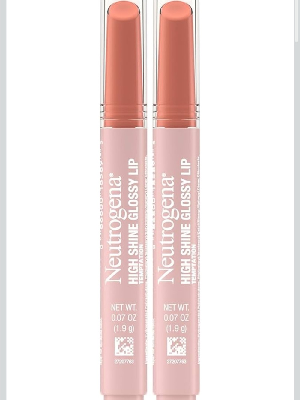 Neutrogena High Shine Glossy Lip Balm - Temptation 2 Pack